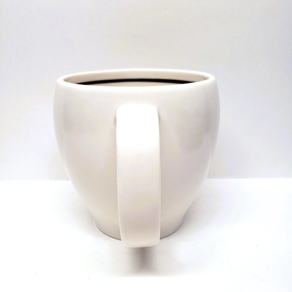 Starbucks Barista Abbey Mug Black White Ceramic Steam Coffee Cup Logo 14 Oz 2004 - Picture 4 of 7